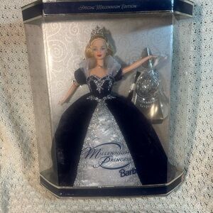 Barbie Millennium Princess in Navy and Silver Gown